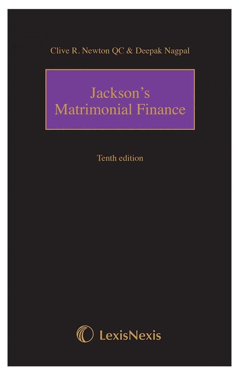 Jackson's Matrimonial Finance Tenth Edition